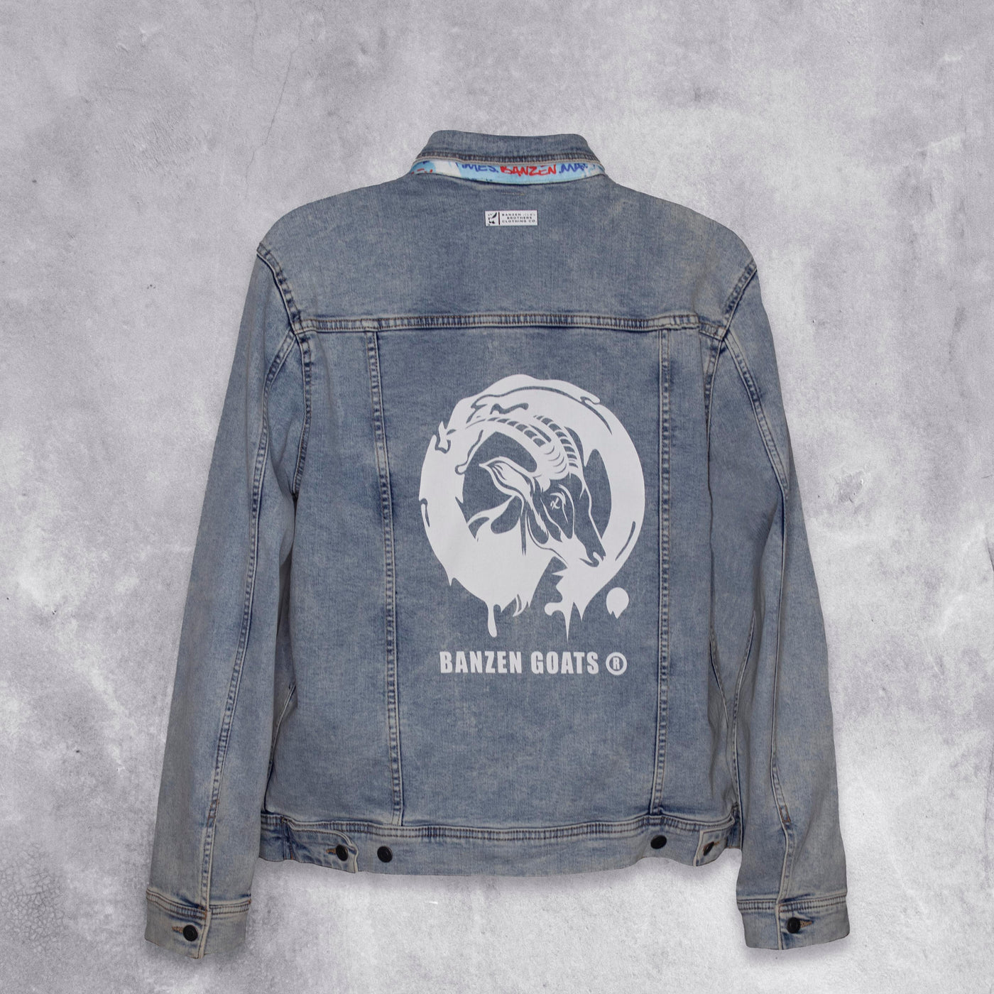 BANZEN GOATS® DENIM JACKET - LIGHT WASH