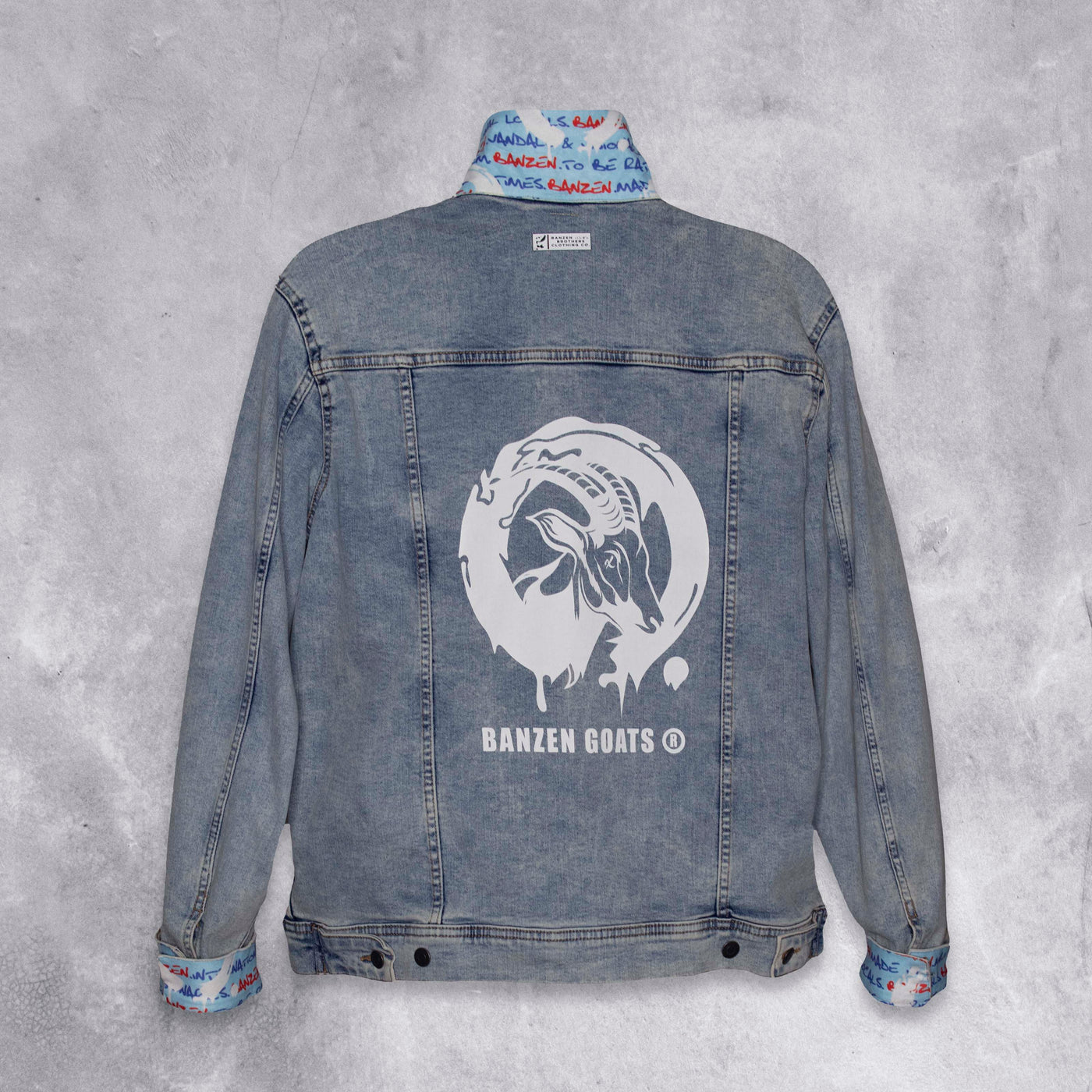 BANZEN GOATS® DENIM JACKET - LIGHT WASH