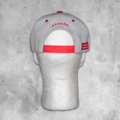 BLASTER HALO SNAPBACK - GREY/RED