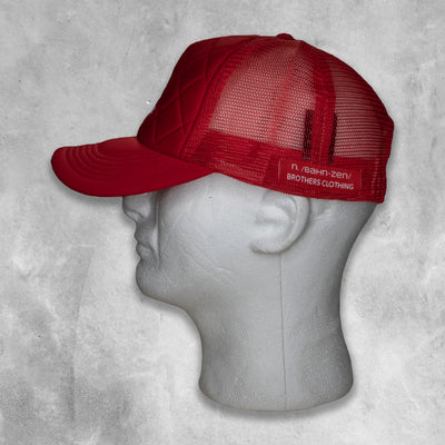 KARMA CIRCLE DRIP DIAMOND CUT SNAPBACK - RED