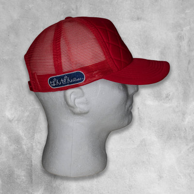 KARMA CIRCLE DRIP DIAMOND CUT SNAPBACK - RED