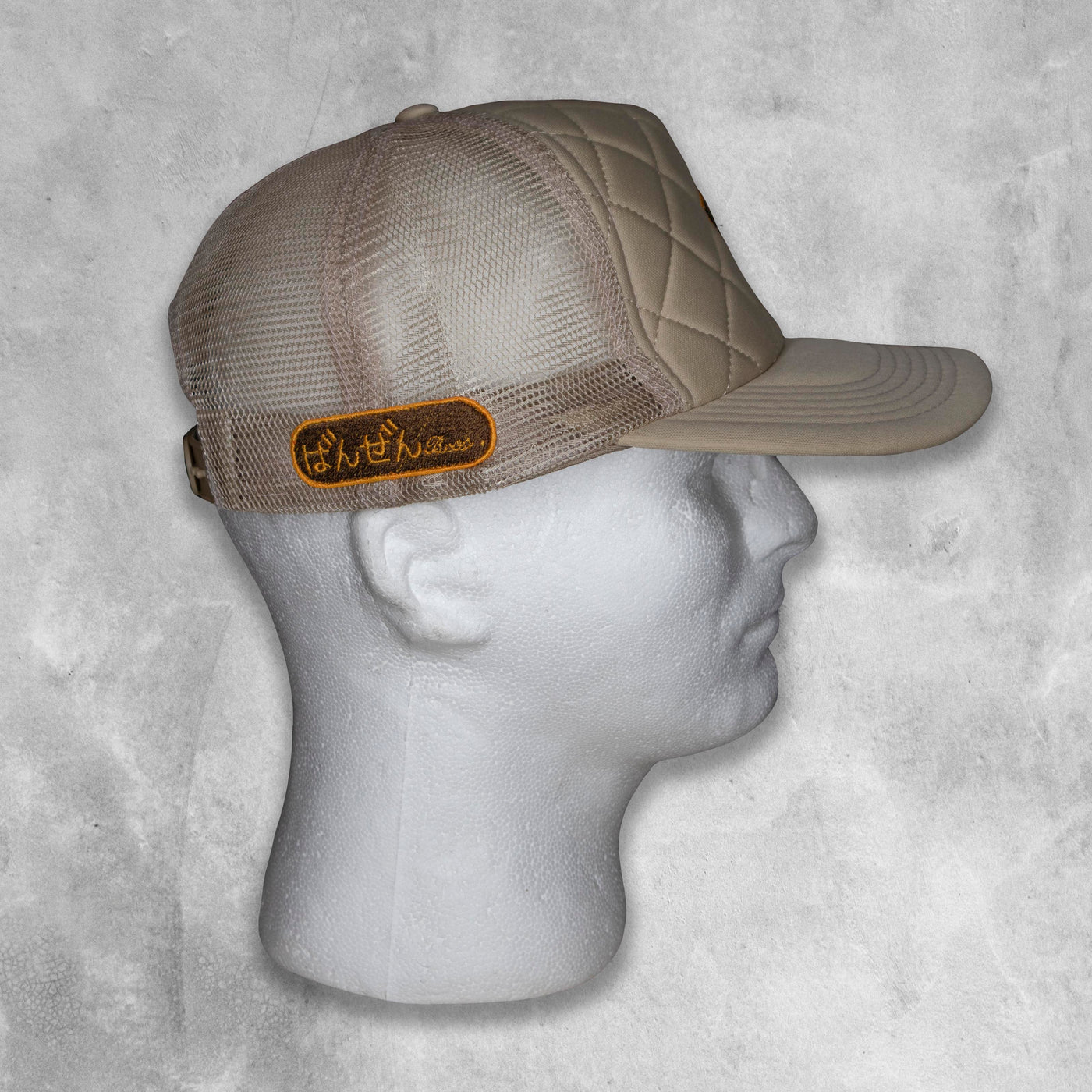 KARMA CIRCLE DRIP DIAMOND CUT SNAPBACK - TAN