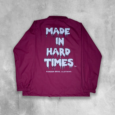 MADE IN HARD TIMES COACH'S JACKET [REFLECTIVE] - MAROON