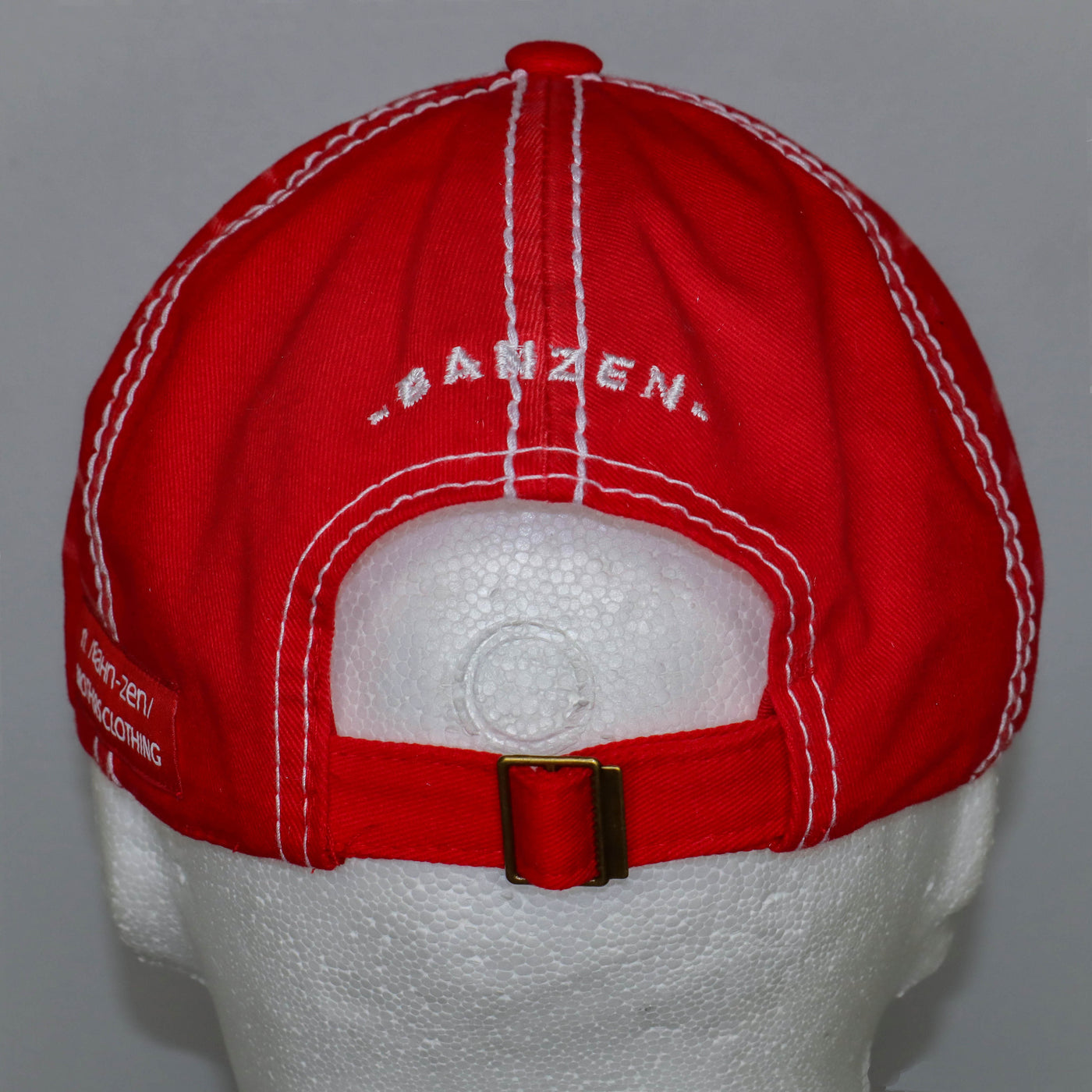 VANDALS & VISIONARIES ACID WASH DAD HAT- RED