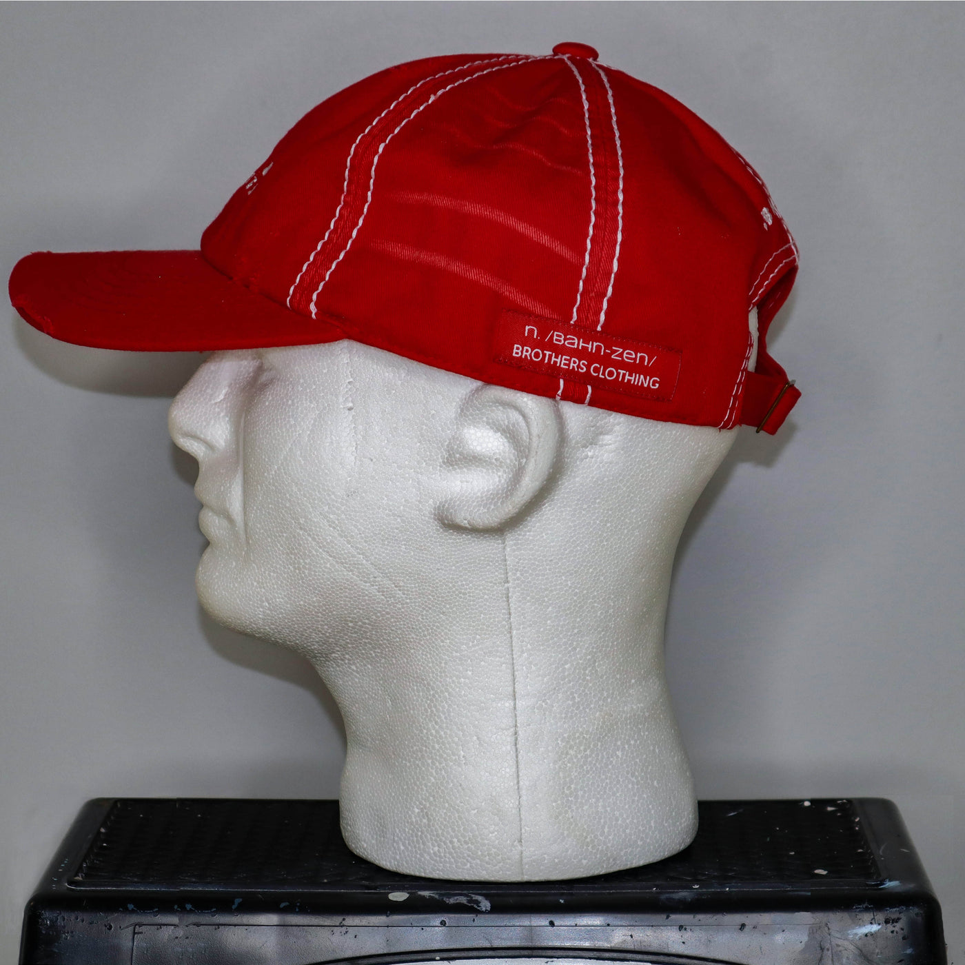 VANDALS & VISIONARIES ACID WASH DAD HAT- RED